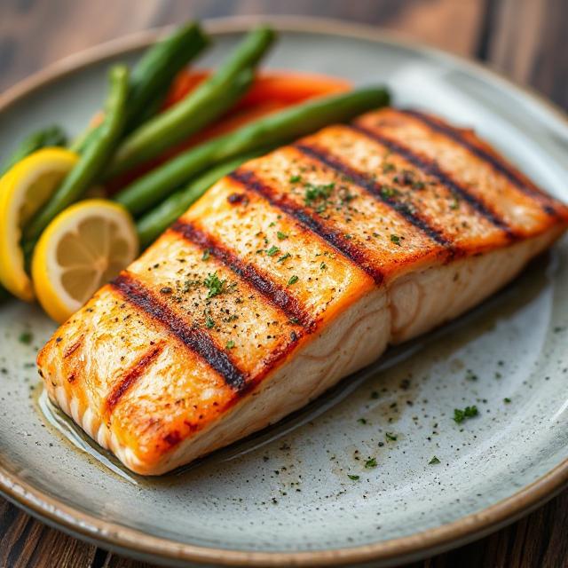 Grilled salmon or omega-3 foods.