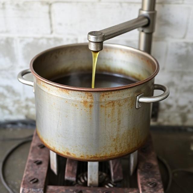 Reused oil