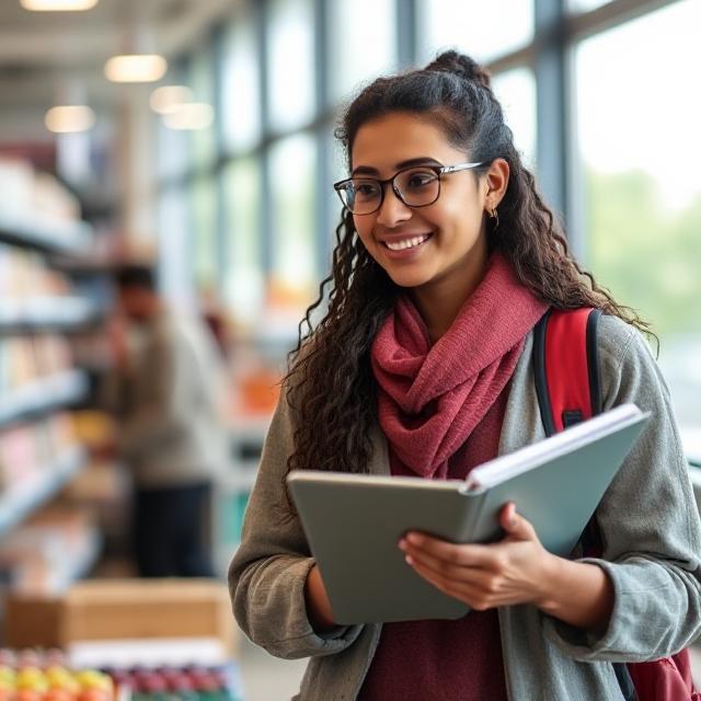 excited student to choose department