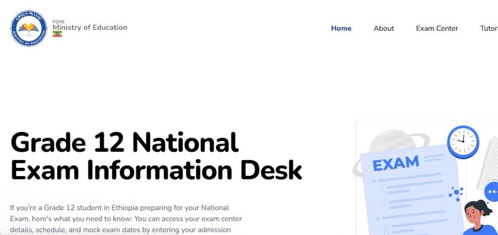 Ministry of education information desk website