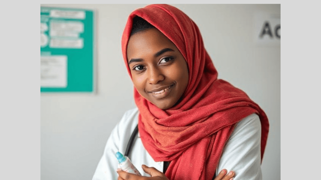 Student from Ethiopia prepared emergency medication and tool when go to exam