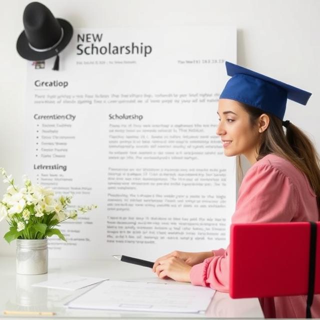 Student applying for Scholarship with oguma hub